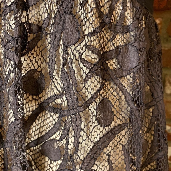 Milly Brown Guipure Lace Dress Size 6 - Picture 6 of 10